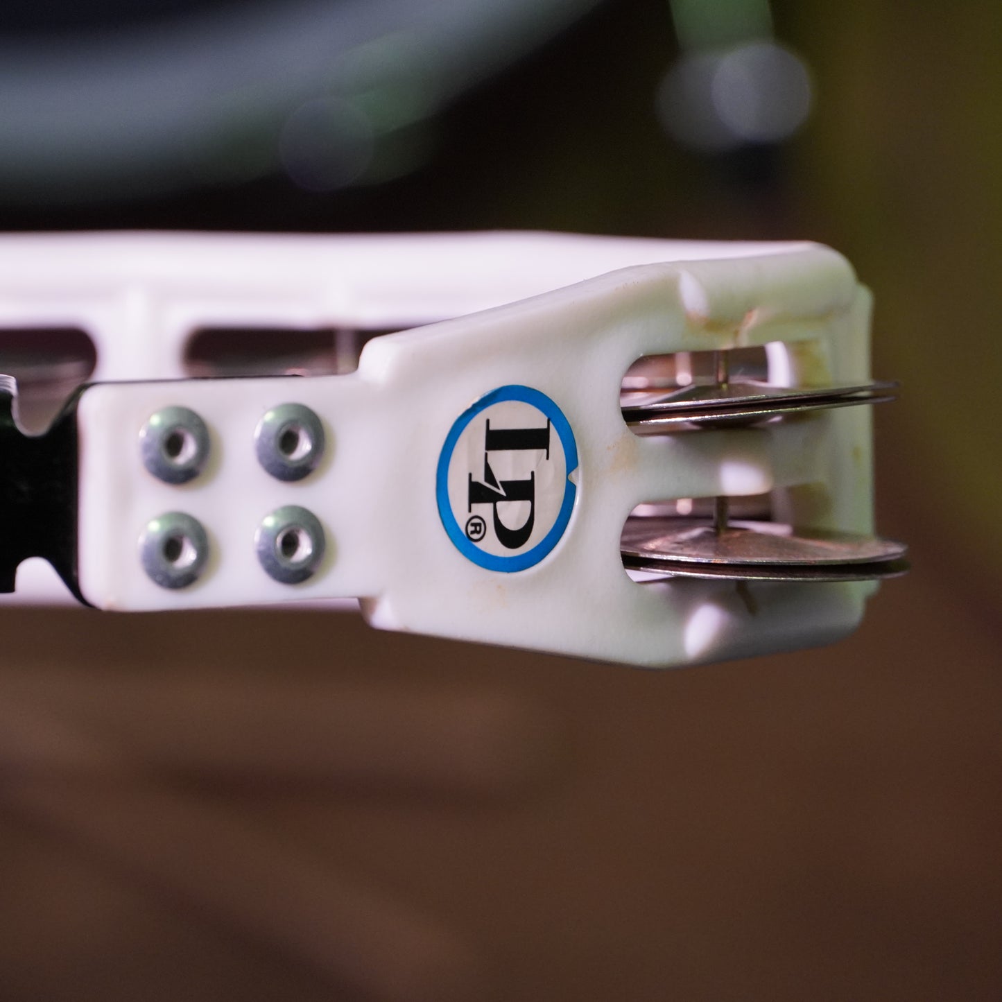 Latin Percussion LP162 White Cyclops Mountable Tambourine