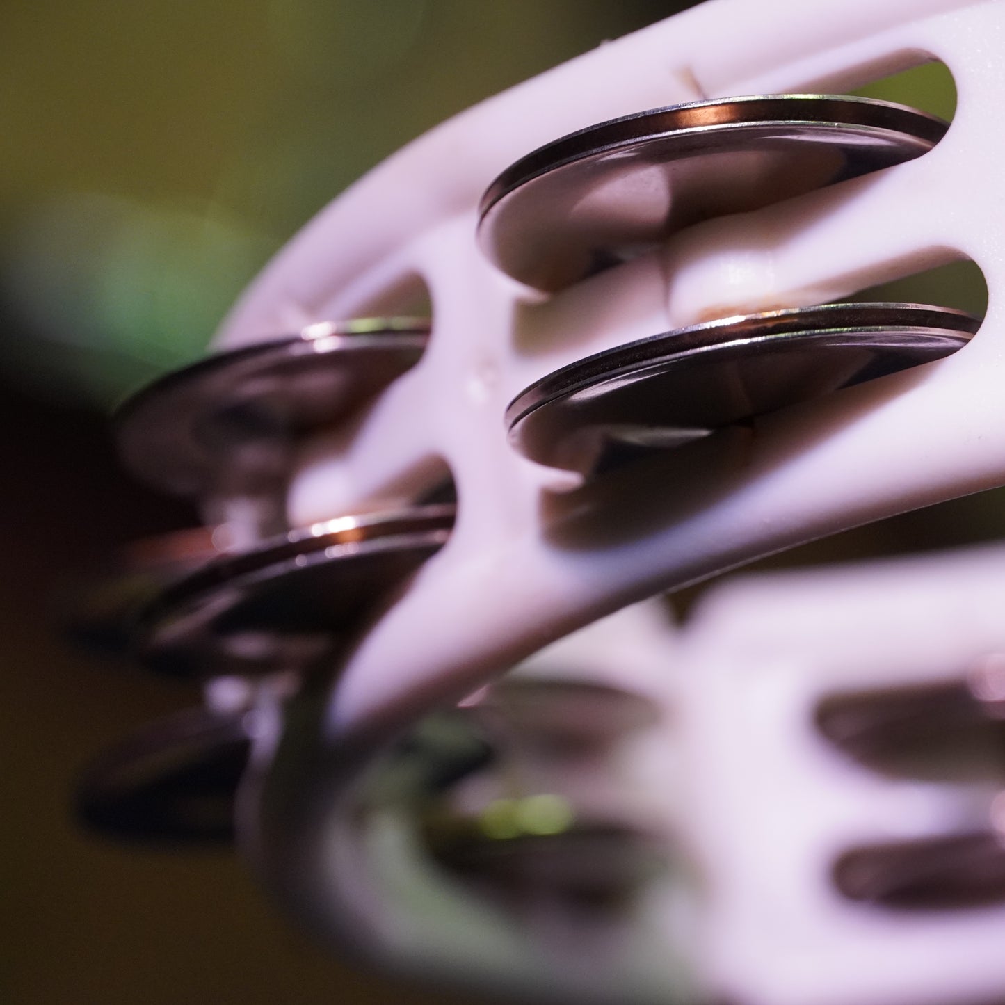 Latin Percussion LP162 White Cyclops Mountable Tambourine