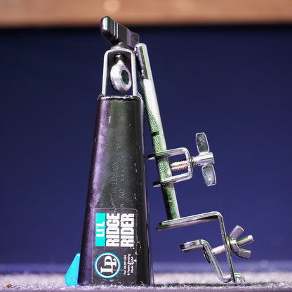 Latin Percussion LP005 Li'l Ridge Rider Cowbell w/ Bass Drum Attachment