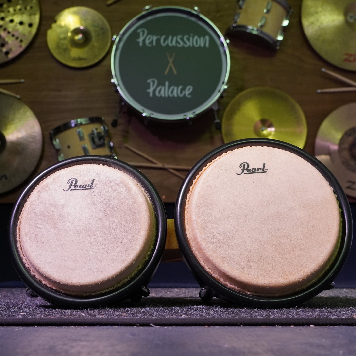 Pearl Primero Series 6" and 7" Oak Natural Finish Bongos