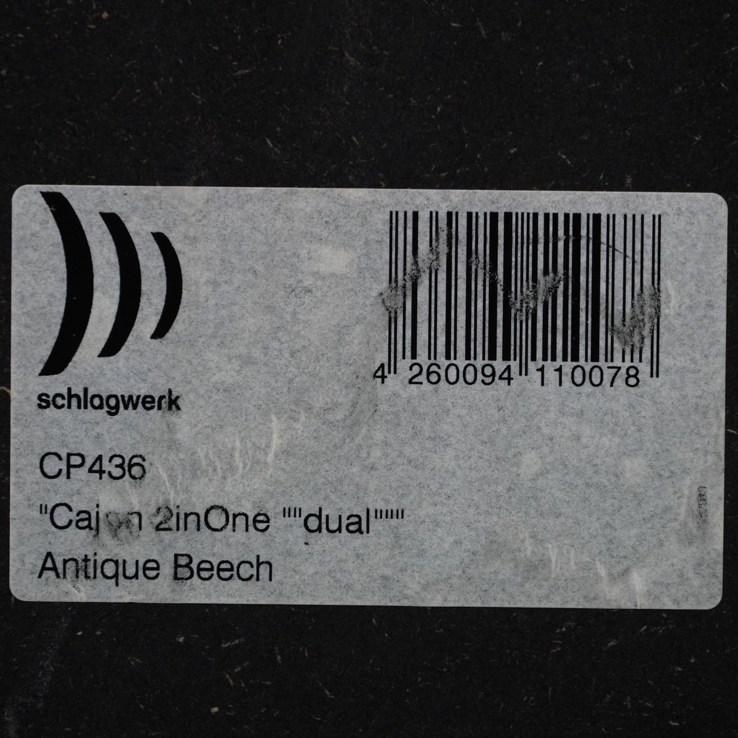 Schlagwerk CP436 2inOne Dual Cajon in Antique Beech w/ SVM Padded Bag