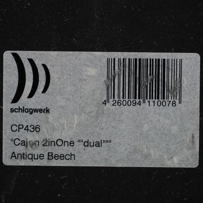 Schlagwerk CP436 2inOne Dual Cajon in Antique Beech w/ SVM Padded Bag