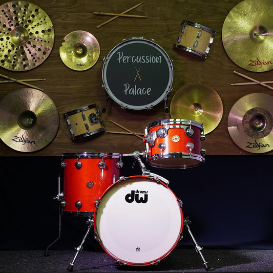 DW Jazz Series Drum Kit in Blood Red Gloss Lacquer (Shell Pack)