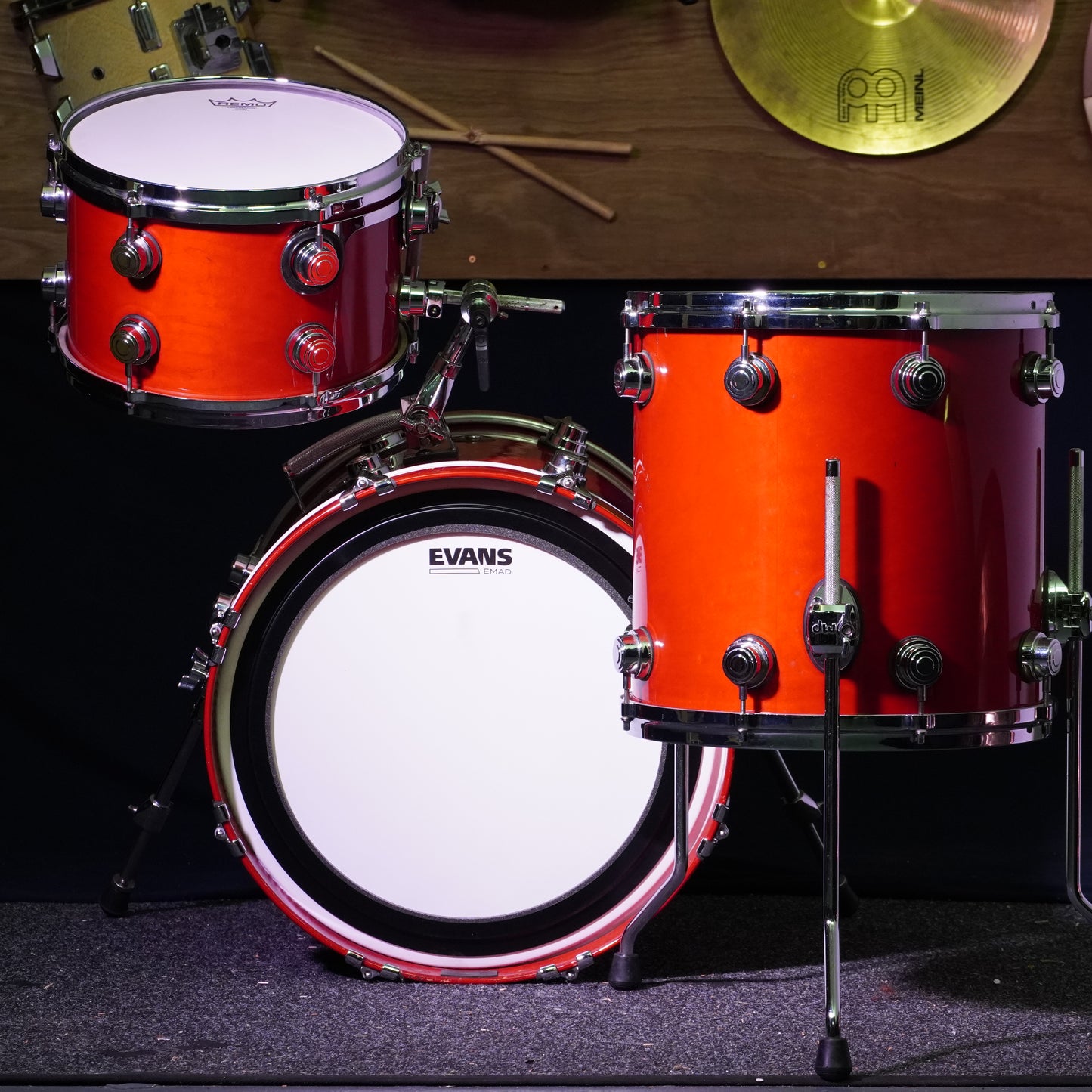 DW Jazz Series Drum Kit in Blood Red Gloss Lacquer (Shell Pack)