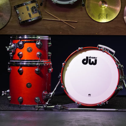 DW Jazz Series Drum Kit in Blood Red Gloss Lacquer (Shell Pack)