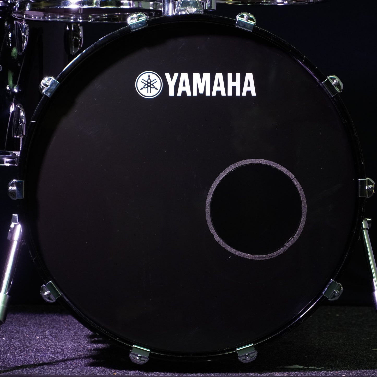Yamaha Beech Custom Drum Kit in Piano Black (Shell Pack)