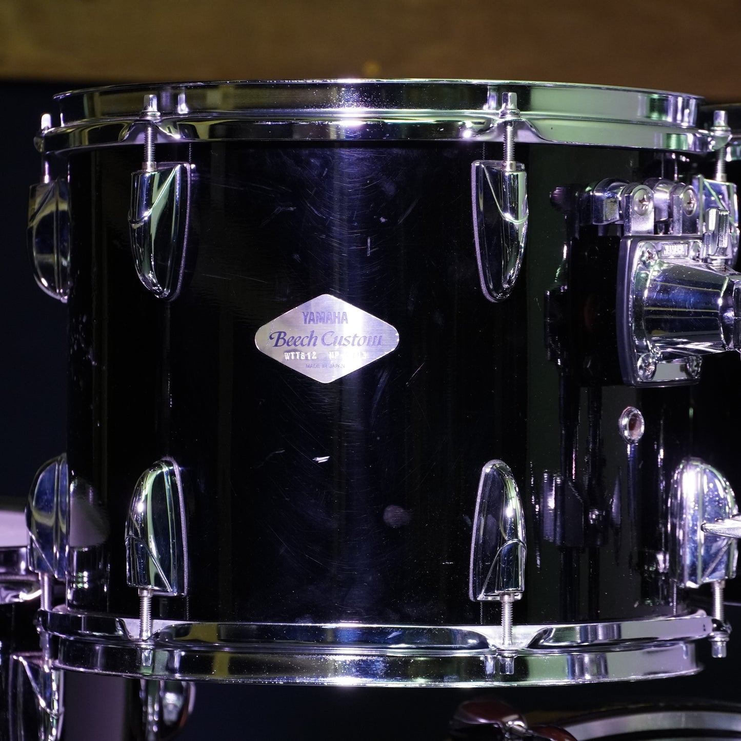 Yamaha Beech Custom Drum Kit in Piano Black (Shell Pack)