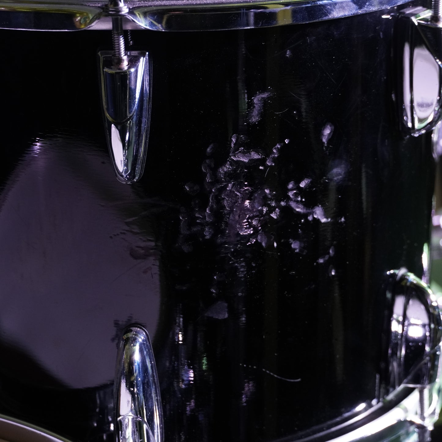 Yamaha Beech Custom Drum Kit in Piano Black (Shell Pack)