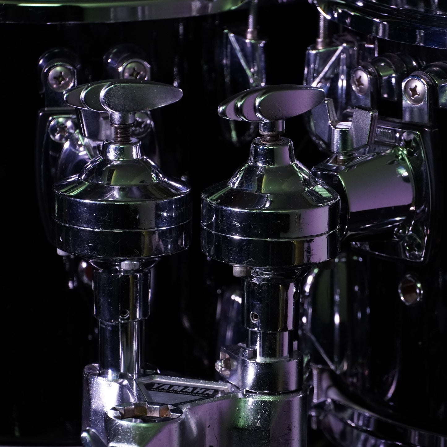 Yamaha Beech Custom Drum Kit in Piano Black (Shell Pack)