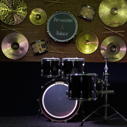 Yamaha Beech Custom Drum Kit in Piano Black (Shell Pack)