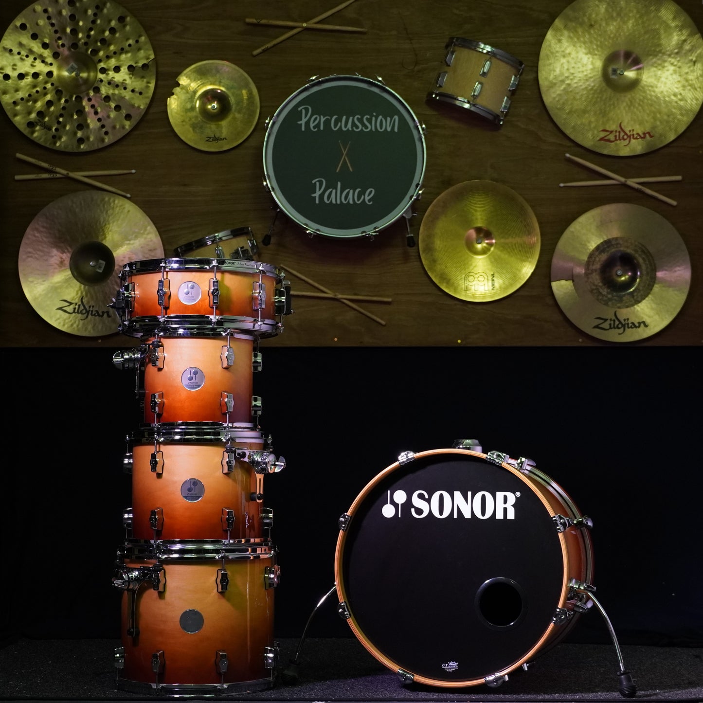 Sonor Force 3005 Full Maple Drum Kit in Autumn Fade (Shell Pack)