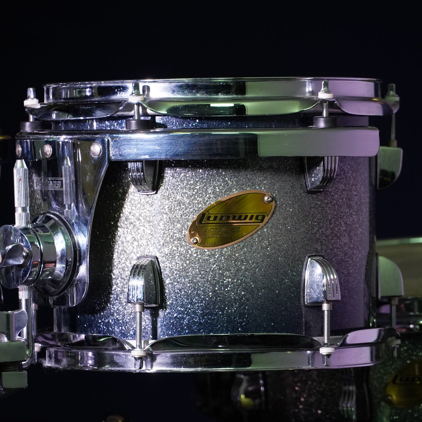 Ludwig Accent CS Custom Drum Kit in Blue Ice (Shell Pack)