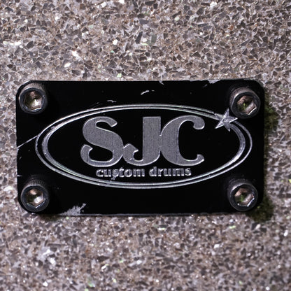 SJC Custom Maple Drum Kit in Matte Graphite w/ Silver Sparkle Stripe