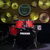 Premier APK Made in England Drum Kit in Satin Red Flame (Shell Pack)