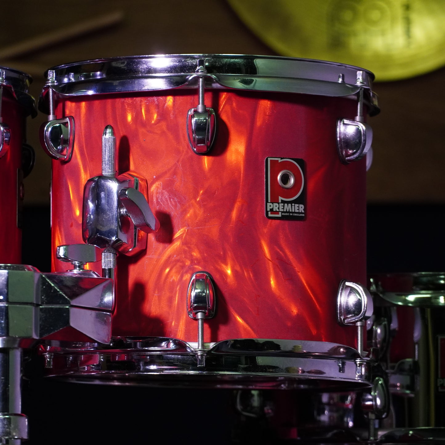 Premier APK Made in England Drum Kit in Satin Red Flame (Shell Pack)