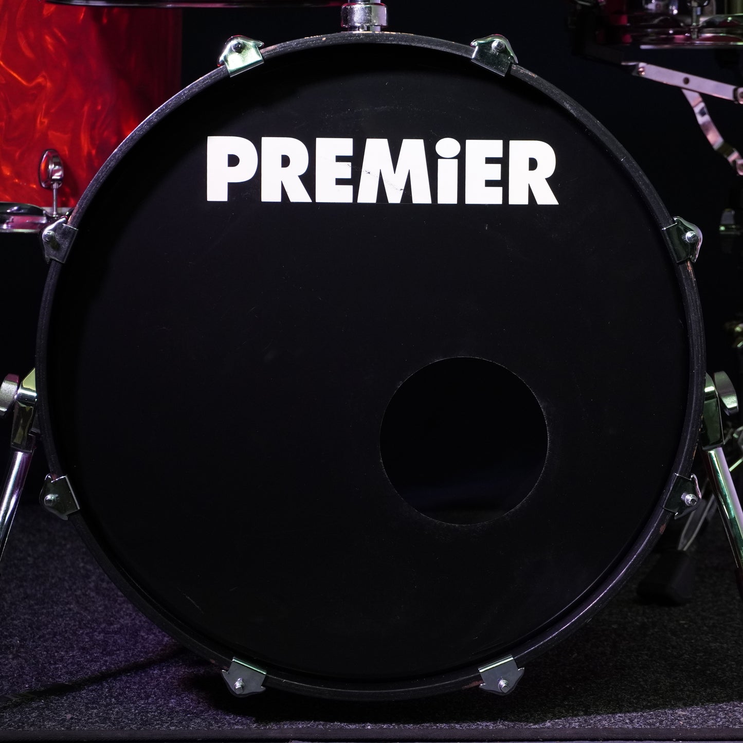 Premier APK Made in England Drum Kit in Satin Red Flame (Shell Pack)