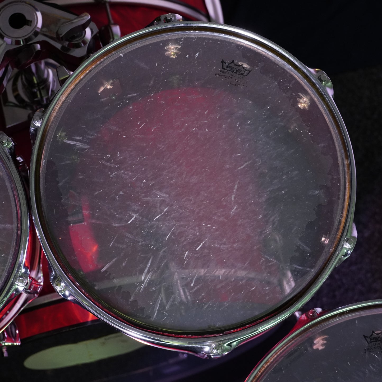 Premier APK Made in England Drum Kit in Satin Red Flame (Shell Pack)