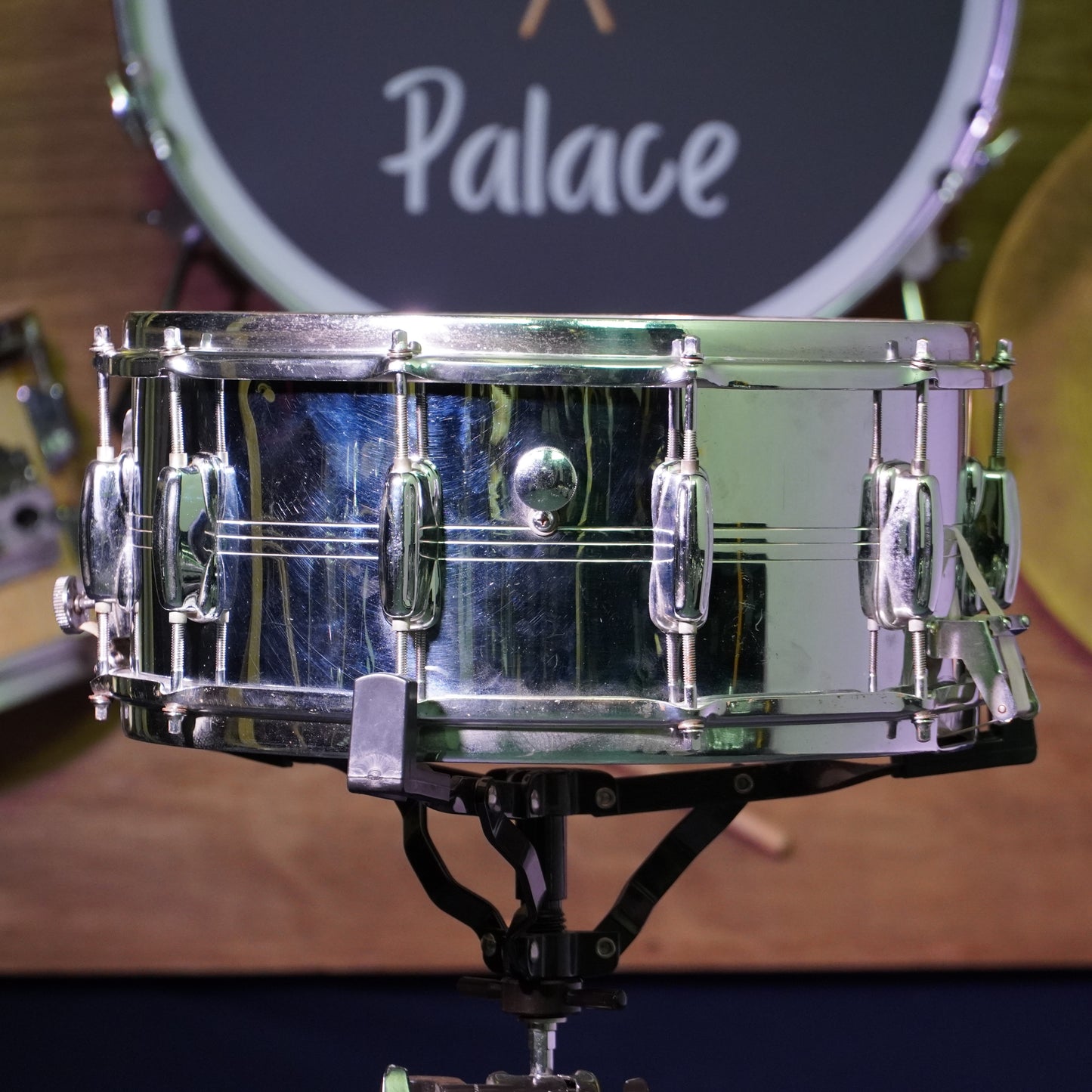 Slingerland Gene Krupa Sound King No. 133 Snare Drum (10-Lug, Chrome-Over-Brass – USA)