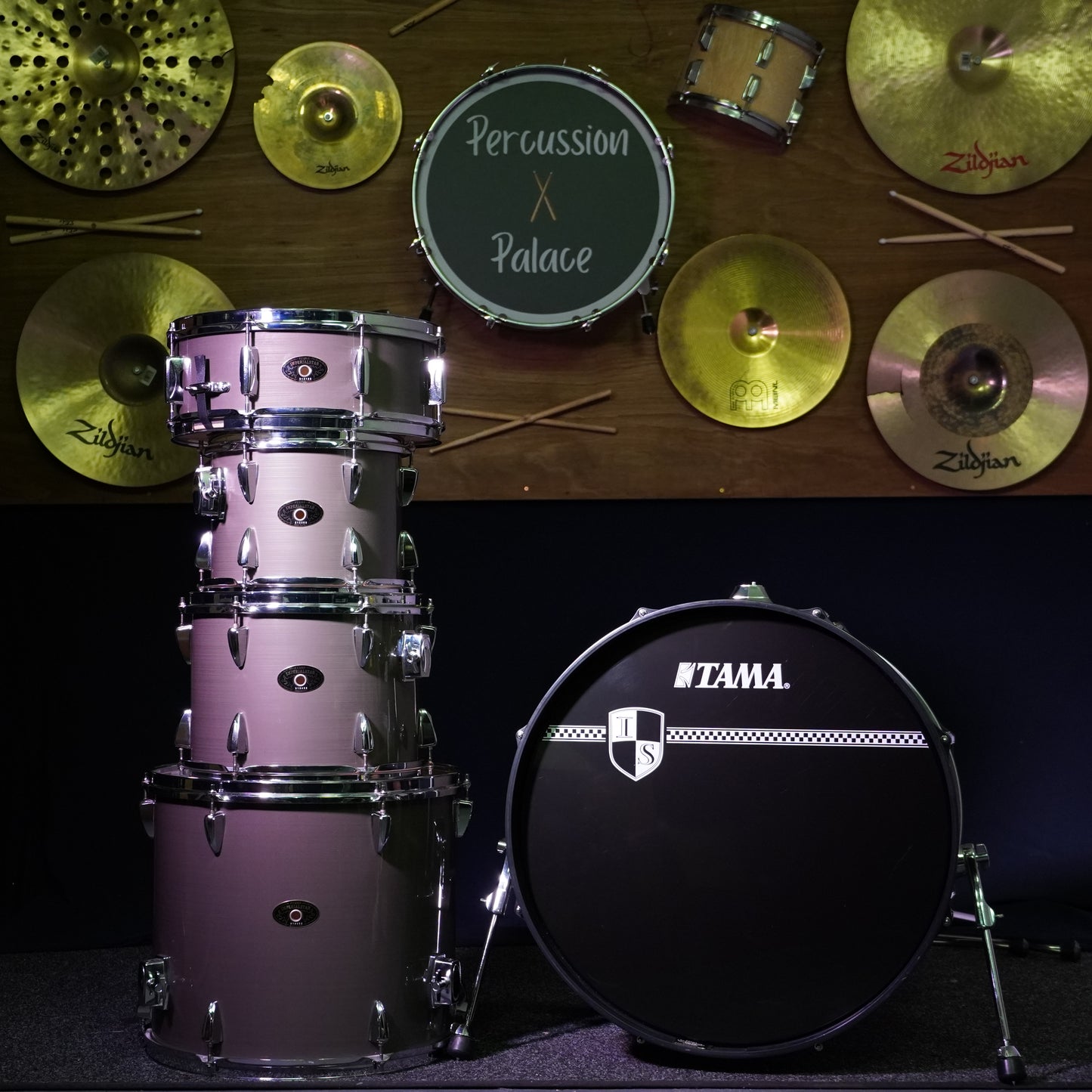 Tama Imperialstar Drum Kit in Silver Stream Finish (Shell Pack)