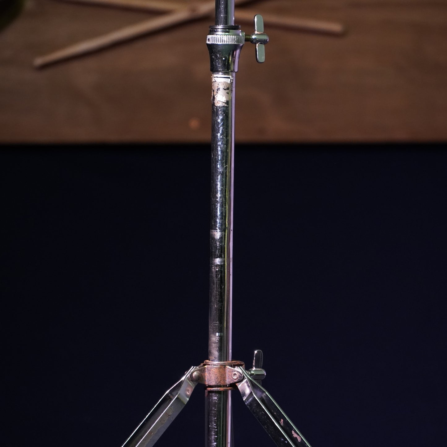 Vintage Straight Double Braced Cymbal Stand with Gearless Angle Tilter