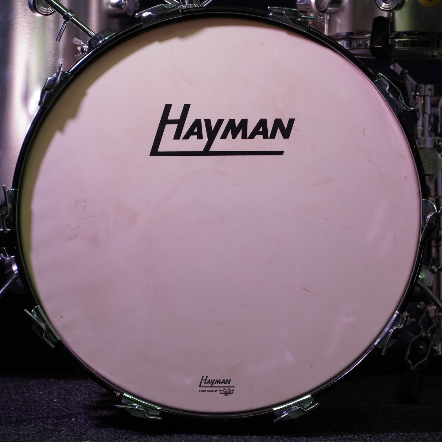 Hayman Vibrasonic Drum Kit in Silver w/ Matching Snare Drum (Shell Pack)