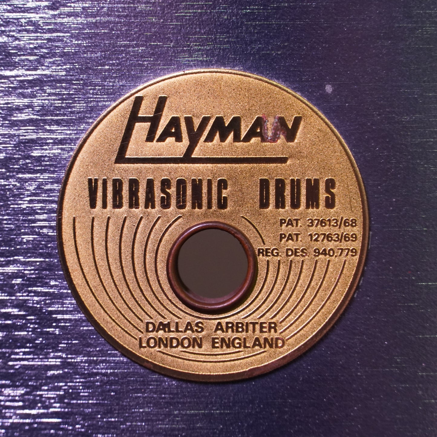 Hayman Vibrasonic Drum Kit in Silver w/ Matching Snare Drum (Shell Pack)