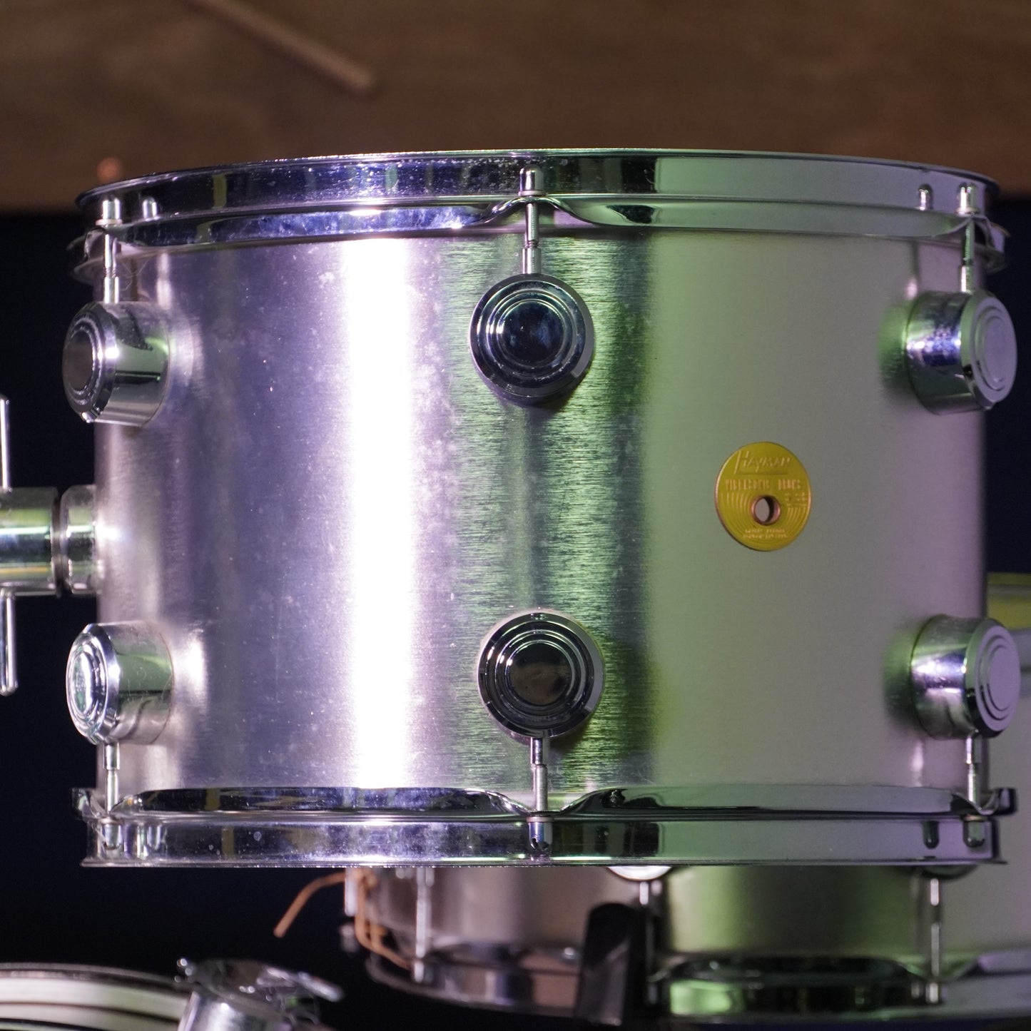 Hayman Vibrasonic Drum Kit in Silver w/ Matching Snare Drum (Shell Pack)