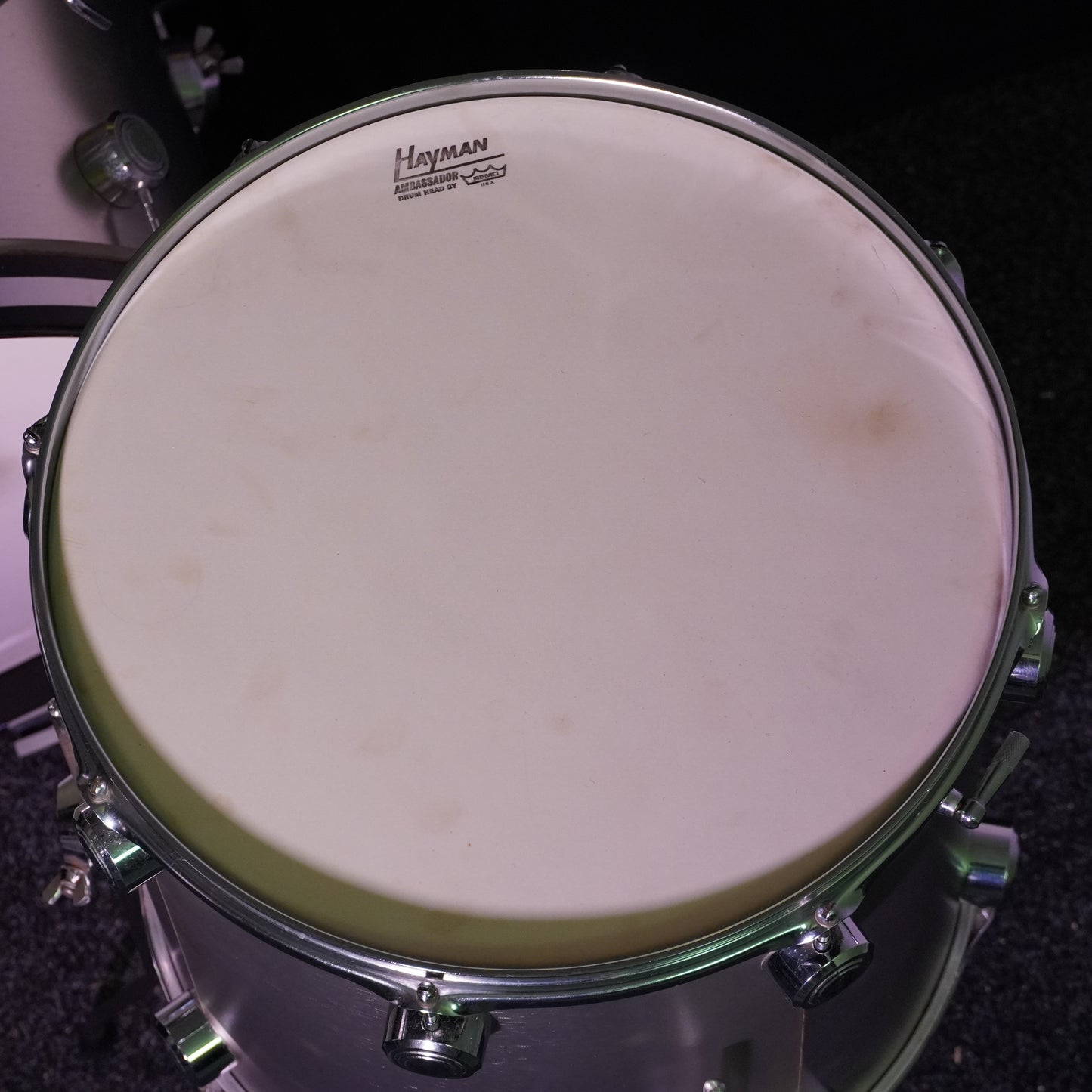 Hayman Vibrasonic Drum Kit in Silver w/ Matching Snare Drum (Shell Pack)