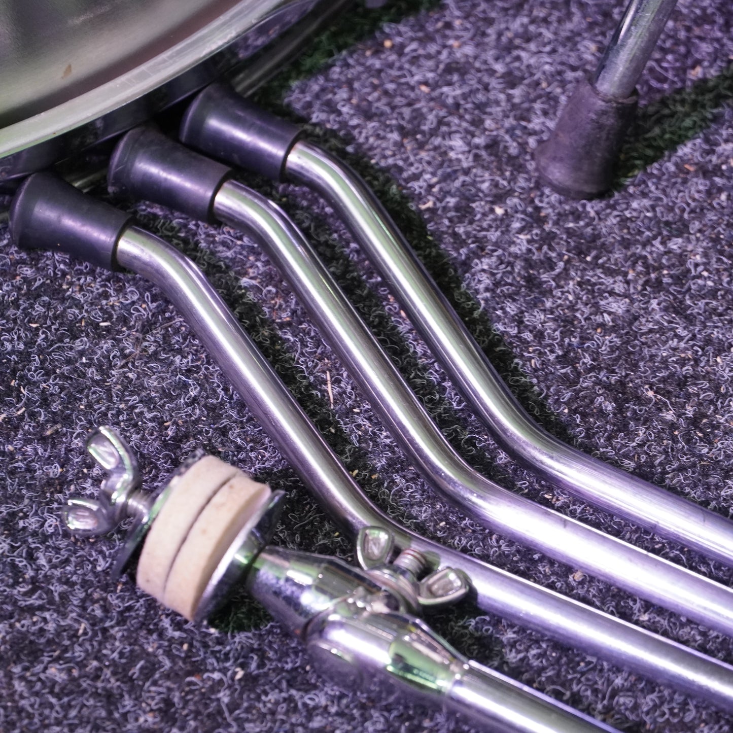 Hayman Vibrasonic Drum Kit in Silver w/ Matching Snare Drum (Shell Pack)