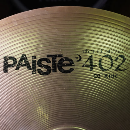 Paiste 402 Nickel Silver 20" Ride Cymbal