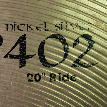 Paiste 402 Nickel Silver 20" Ride Cymbal