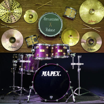 Mapex Orion Classic Series Drum Kit in Transparent Violet Birds Eye (Shell Pack)