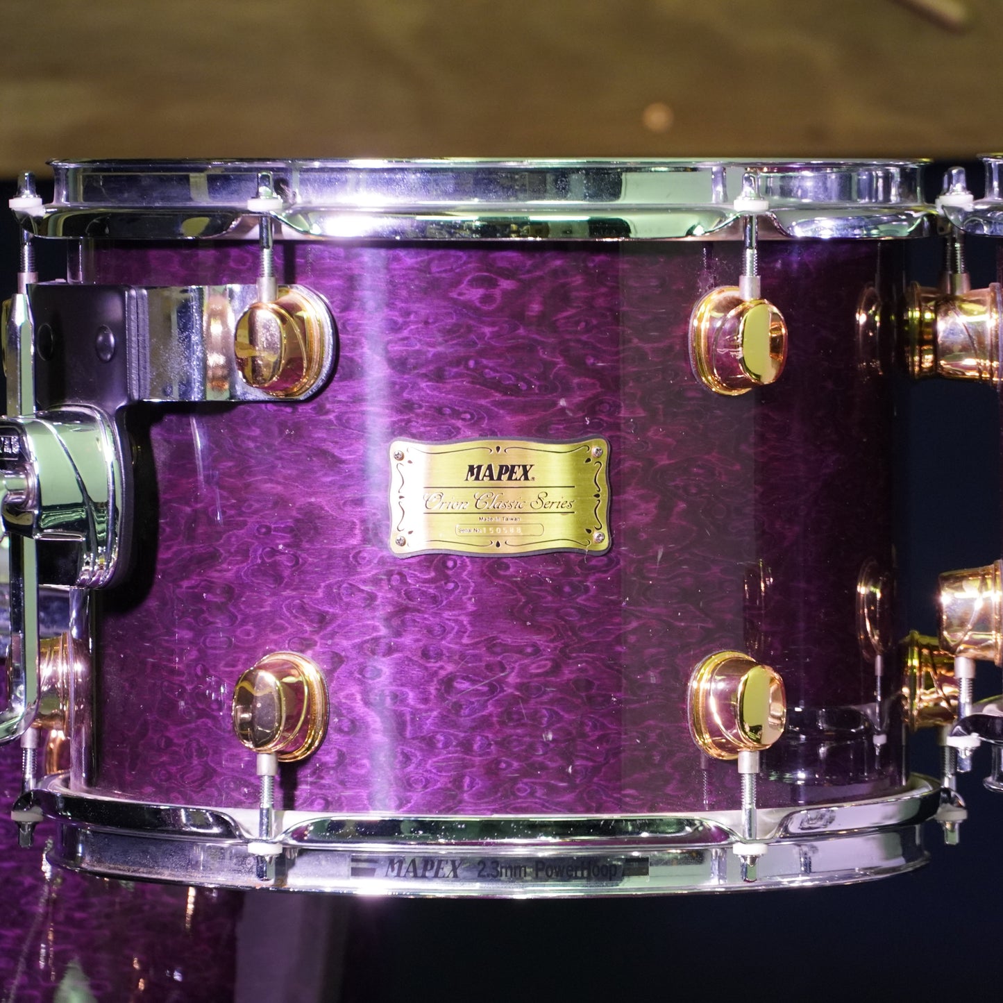 Mapex Orion Classic Series Drum Kit in Transparent Violet Birds Eye (Shell Pack)