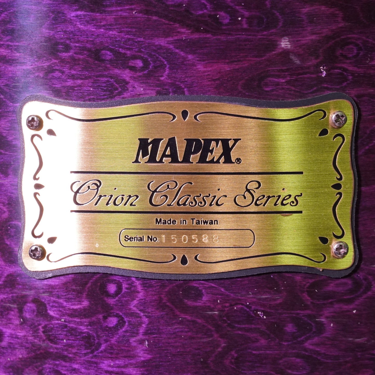 Mapex Orion Classic Series Drum Kit in Transparent Violet Birds Eye (Shell Pack)